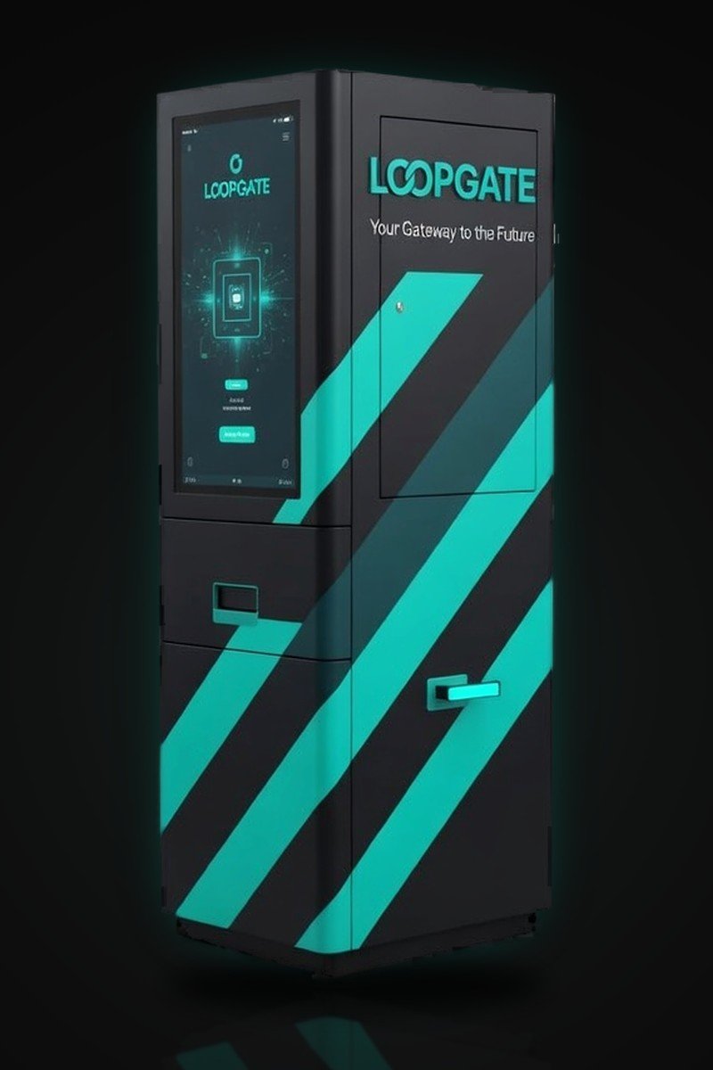 LOOPGATE Kiosk-Terminal im Brand-Design